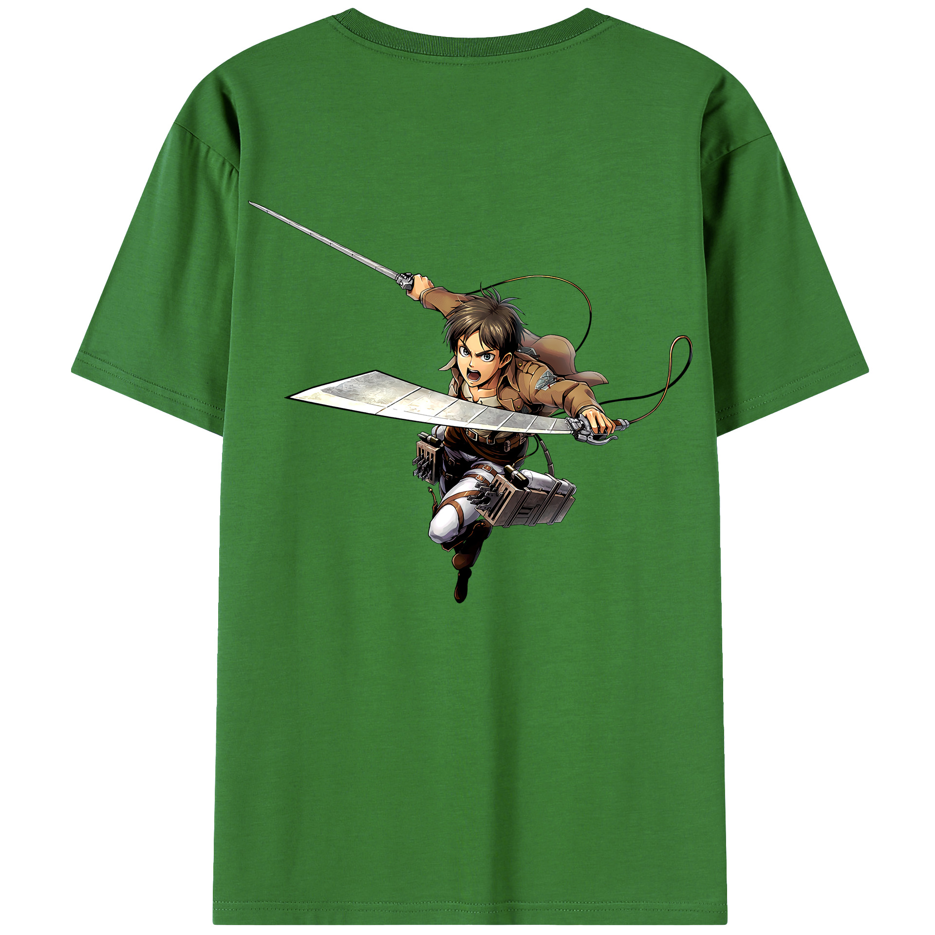 （画像用） 進撃の巨人 エレン･イェーガー Attack on Titan Eren Jäger レディース半袖Tシャツ(バックプリント)